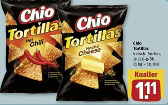 REWE Chio Tortillas 110 g Btl. Angebot