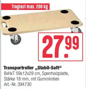 BayWa Transportroller Stabil Soft Angebot