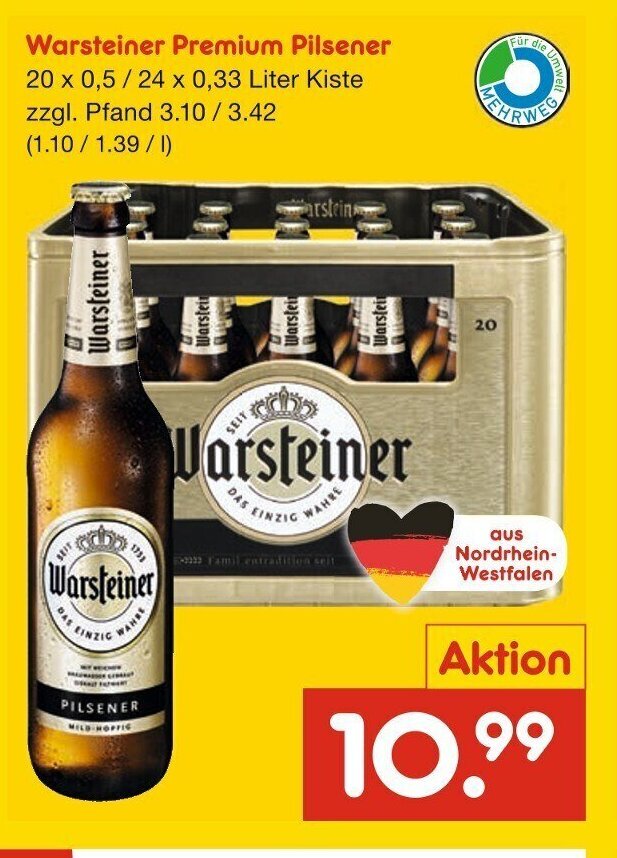 Faszinierend Warsteiner Angebot Netto Bild