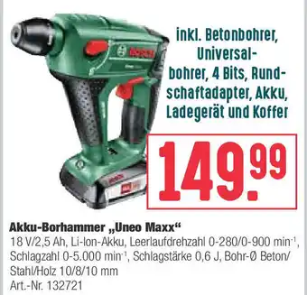 BayWa Bosch Akku Borhammer Uneo Maxx Angebot