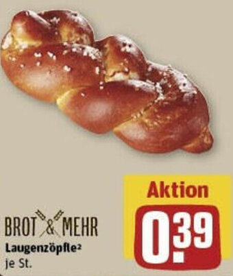 REWE BROT & MEHR Laugenzöpfle Angebot