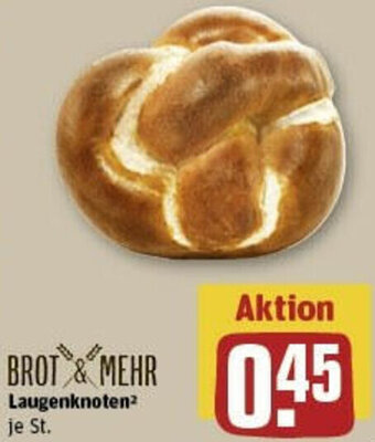 REWE BROT & MEHR Laugenknoten Angebot