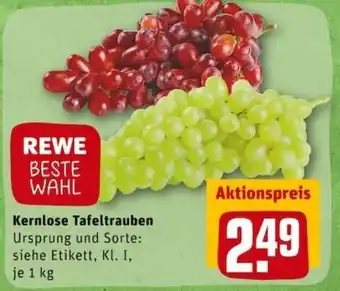 REWE PETZ Kernlose Tafeltrauben 1kg Angebot