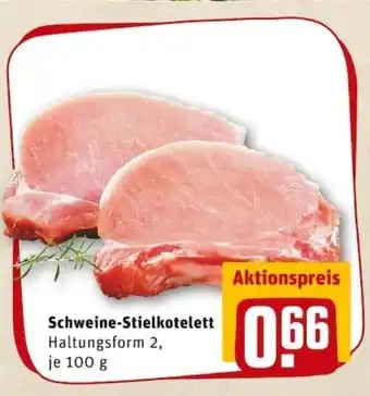 REWE PETZ Schweine Stielkotelett 100g Angebot