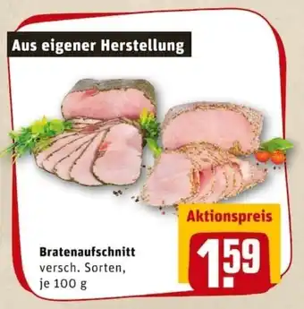 REWE PETZ Bratenaufschnitt 100g Angebot