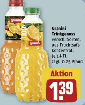 REWE Granini Trinkgenuss 1 L-Fl. Angebot