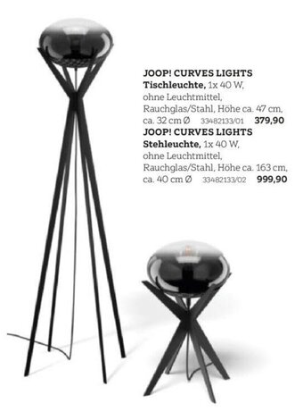 XXXLutz JOOP! CURVES LIGHTS Tischleuchte Angebot