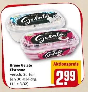 REWE PETZ Bruno Gelato Eiscreme 900ml Angebot