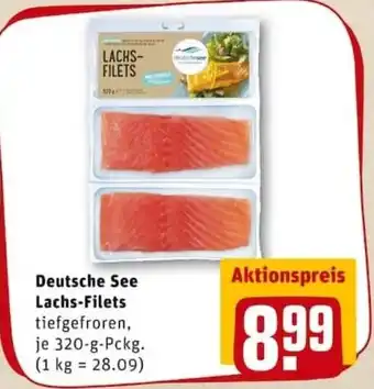 REWE PETZ Deutsche See Lachs Filets 320g Angebot