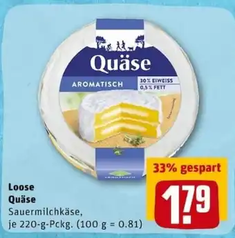 REWE PETZ Loose Quäse 220g Angebot