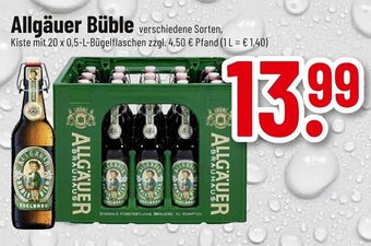 trinkgut Allgäuer Büble verschiedene Sorten, 20*500ml Angebot