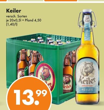 Trink und Spare Keiler versch. Sorten je 20x0,5l Angebot