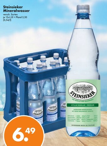 Trink und Spare Steinsieker Mineralwasser 12*1L Angebot