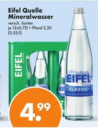 Trink und Spare Eifel Quelle Mineralwasser 12*750ml Angebot