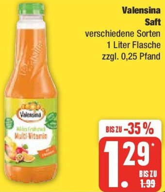 Edeka Valensina Saft 1 Liter Flasche Angebot