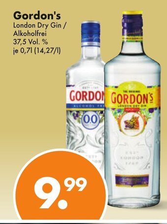 Trink und Spare Gordon's London Dry Gin / Alkoholfrei 700ml Angebot