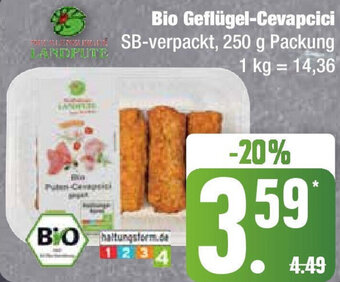 Edeka Bio Geflügel-Cevapcici 250 g Packung Angebot