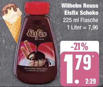 Edeka Wilhelm Reuss Eisfix Schoko 225 ml Flasche Angebot