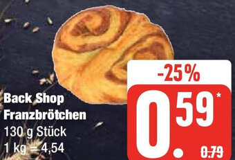 Edeka Back Shop Franzbrötchen 130 g Stück Angebot