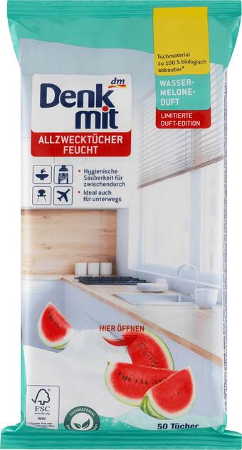 dm drogerie Denkmit allzwecktücher wassermelone Angebot