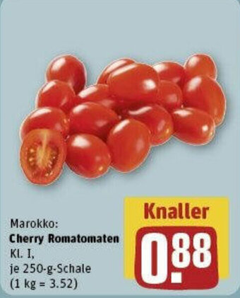 REWE Cherry Romatomaten 25 g Schale Angebot