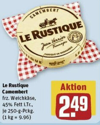 REWE Le Rustique Camembert 250-g-Pckg. Angebot