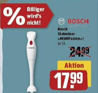 REWE Bosch Stabmixer >>MSMP1000« Angebot