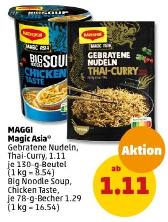 PENNY Maggi MAGIC ASIA 130 g Beutel Angebot