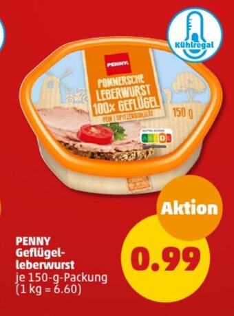 PENNY PENNY Geflügel-leberwurst 150-g-Packung Angebot