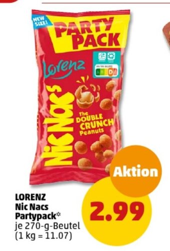 PENNY LORENZ Nic Nacs Partypack* 270-g-Beutel Angebot