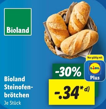 Lidl Bioland Steinofen- brötchen Angebot