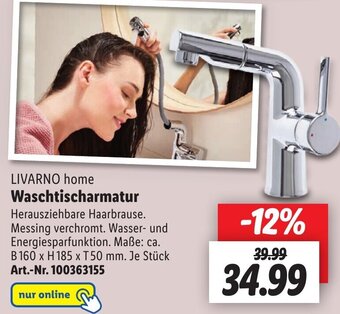 Lidl LIVARNO home Waschtischarmatur Angebot