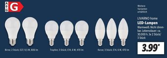 Lidl LIVARNO home LED-Lampen Angebot