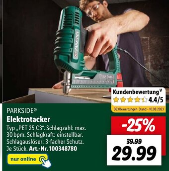 Lidl PARKSIDEⓇ Elektrotacker Angebot