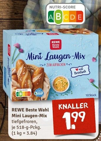 nahkauf REWE Beste Wahl Mini Laugen-Mix 518 g Pckg. Angebot