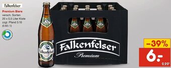 Netto Marken-Discount Falkenfelser Premium Biere 20 x 0,5 Liter Kiste Angebot