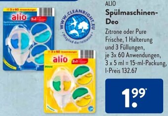 Aldi Süd ALIO Spülmaschinen Deo Angebot