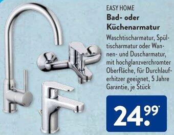 Aldi Süd EASY HOME Bad- oder Küchenarmatur Angebot