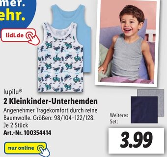 Lidl lupiluⓇ 2 Kleinkinder-Unterhemden Angebot