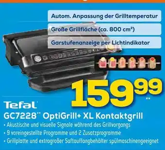 Euronics XXL Tefal GC7228 OptiGrill + XL Kontaktgrill Angebot