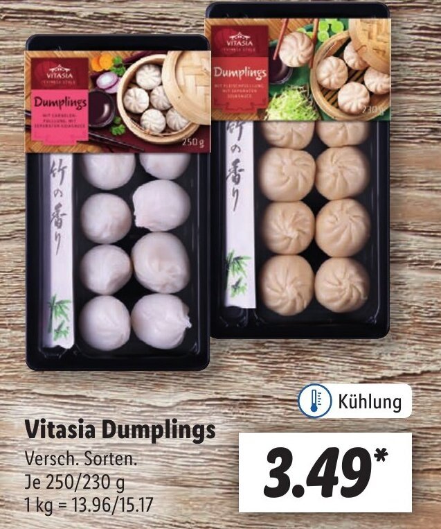 Vitasia Dumplings 250/230 g Angebot bei Lidl