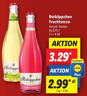 Lidl Rotkäppchen Fruchtsecco 0,75 L Angebot