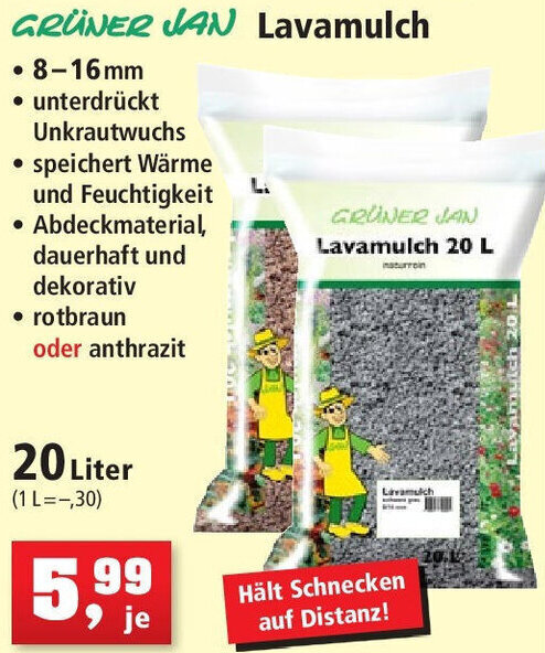 Lavamulch Wieviel Pro M2