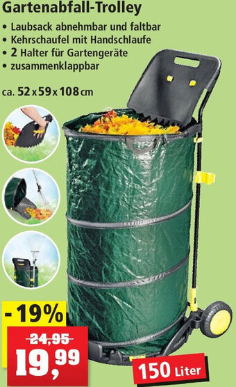 Thomas Philipps Gartenabfall-Trolley 150 Liter Angebot