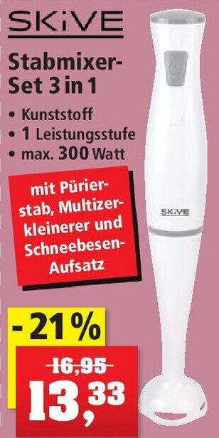 Thomas Philipps SKIVE Stabmixer-Set 3 in 1 Angebot