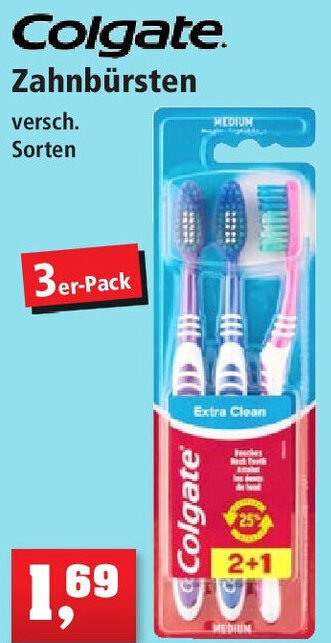 Thomas Philipps Colgate Zahnbürsten 3er-Pack Angebot