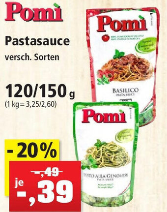 Thomas Philipps Pomi Pastasauce 120/150 g Angebot