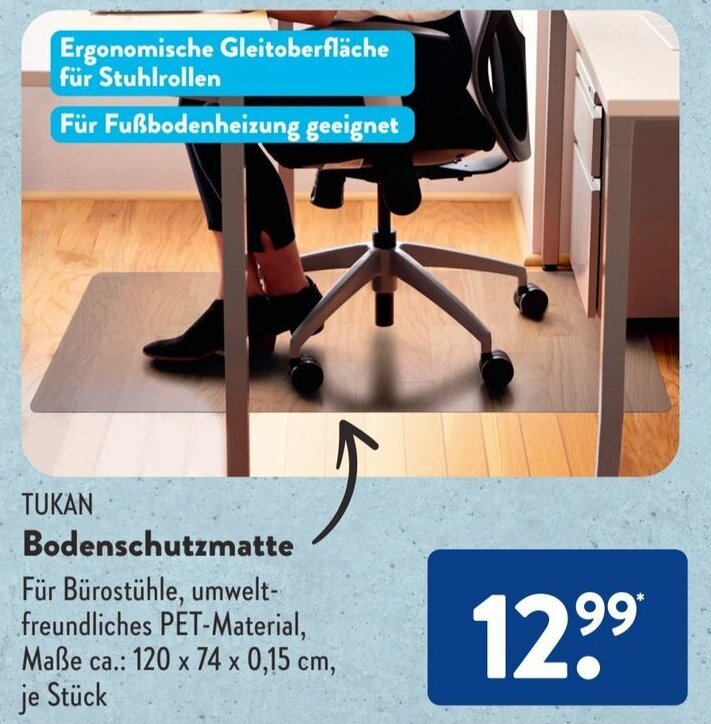 TUKAN Bodenschutzmatte Angebot bei Aldi Süd