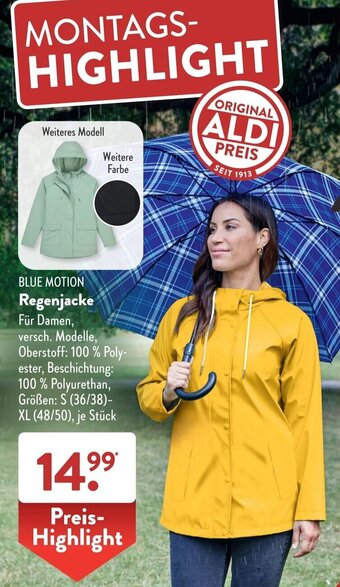 Aldi Süd BLUE MOTION Regenjacke Angebot