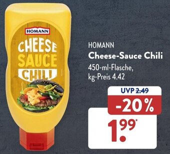 Aldi Süd HOMANN Cheese-Sauce Chili 450-ml-Flasche Angebot